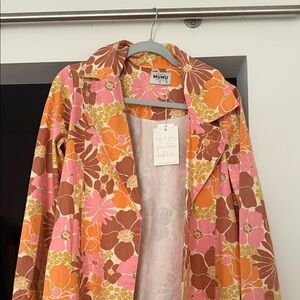 Show Me Your MuMu Floral Jacket - Pink, Orange, Brown
